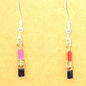 Lipstick earrings